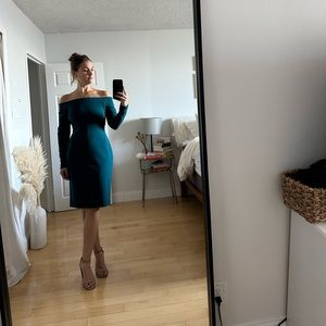 Eliza J Teal Cocktail Dress